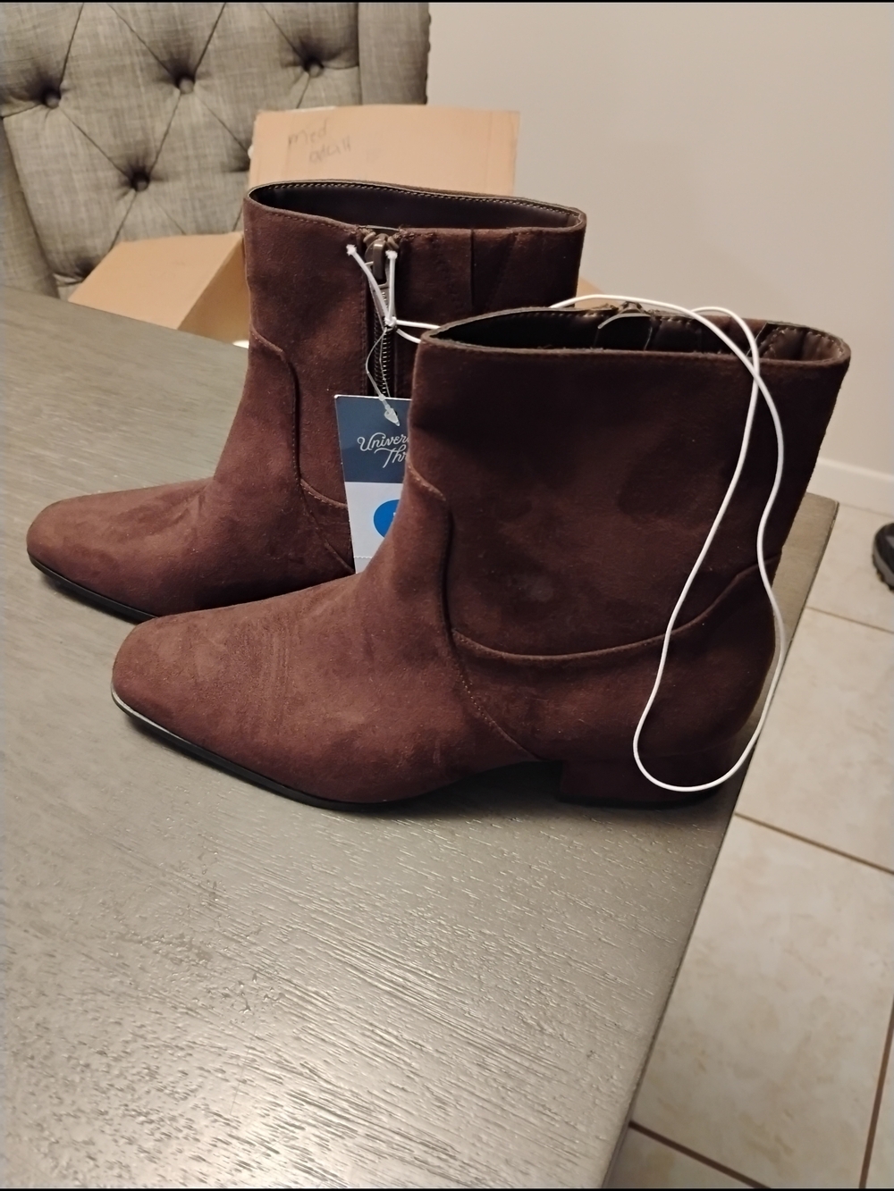 Universal Thread Brown Suede Ankle Boots